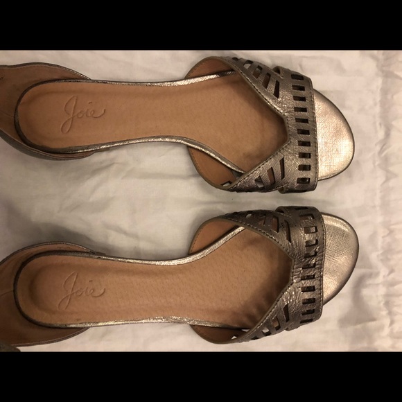 JOIE | Gunmetal Metallic Sandals - Picture 7 of 7